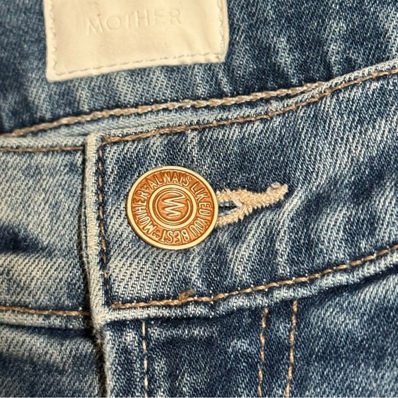 Rare MOTHER Denim STUNNER ANKLE STEP FRAY High Rise Jeans HELTER SKELTER 26 $258 - Picture 4 of 16